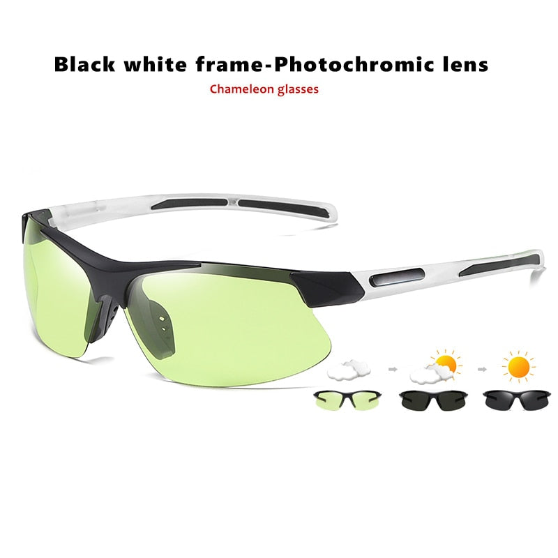 Brand Design Outdoor Sports Photochromic Sunglasses Polarized Men Ultralight Windproof Sun glasses Women Goggles zonnebril heren