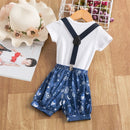 Baby Boy 1 Year First Birthday Clothes Set Romper Suspender Short Pants Toddler Outfits Gentleman Tie Overalls Summer Bodysuits