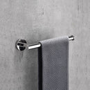 Shining Mirror Bathroom Hardware Set Round Towel Bar Toilet Paper Holder Towel Ring Robe Hook Stainless Steel DIY