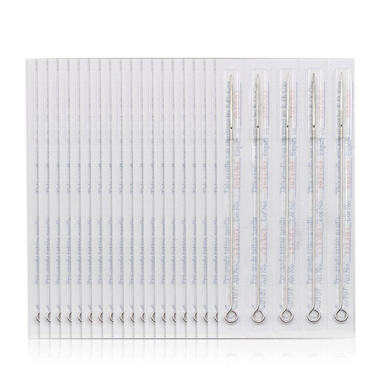 50pcs Tattoo Needles Mixed 10 Sizes Assorted Sterilized Tattoo Machine Needle 3RL 5RL 7RL 9RL 3RS 5RS 7RS 9RS 7M1 9M1