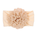 Nishine Weiches Stretch-Satin-Rosen-Blumen-Baby-Stirnband, Neugeborene, Knoten, breite Nylon-Kopftücher, Turban, Mädchen, Kopfbedeckung, Kinder-Foto-Requisiten