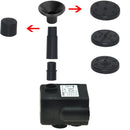 Solar Wasserbrunnenpumpe 7V Brushless Motor Solarbetriebene Wasserpumpe für Gartenpool Vogeltränke Solardekoration Outdoor 40%