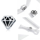 WOSTU 925 Sterlingsilber-Kreis-Charme-runder CZ-Korn-Korn-Klipp passte ursprüngliches Reflexions-Charme-Armband-Schmuck-Zubehör CQX101