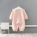 Peleles de disfraz para bebé recién nacido, ropa de invierno con cuello Peter Pan para niña, peleles gruesos cálidos y cómodos para niños de 0 a 2 años