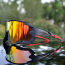2019 Brandneue polarisierte Fahrradbrille Mountainbike Fahrradbrille Outdoor Sports Fahrradbrille Sonnenbrille UV400 4 Linse