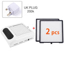 80W Nagel-Staubsammler-Ventilator-Staubsauger-Maniküre-Werkzeugmaschinen mit Filter-starker Energie-Nagel-Kunst-Werkzeug-Nagel-Staubsauger