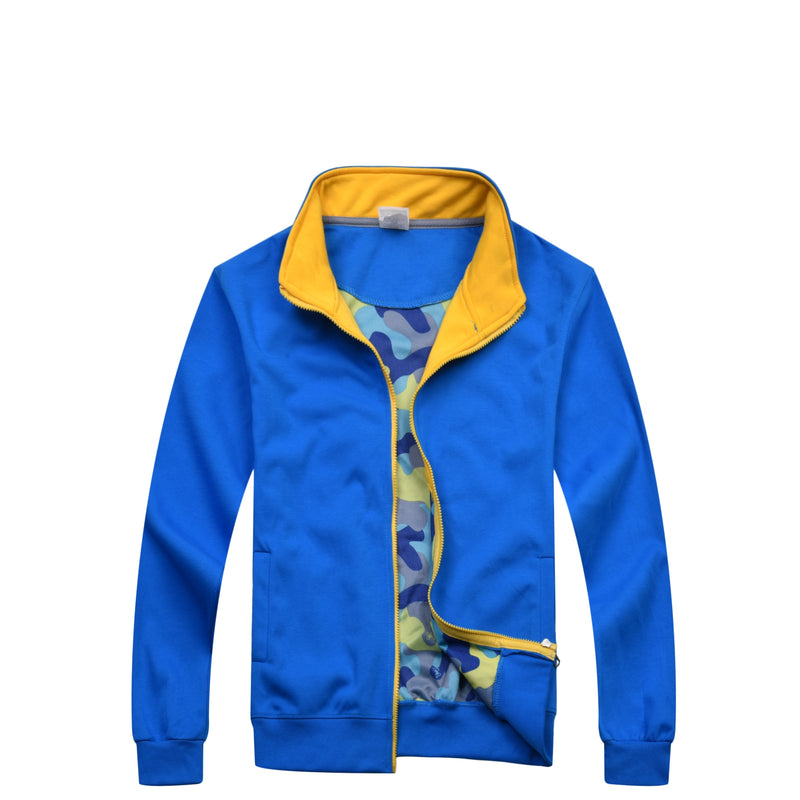 YOTEE, otoño e invierno, informal, de alta calidad, con cuello levantado, chaqueta con cremallera, logotipo personalizado, chaqueta para hombres y mujeres