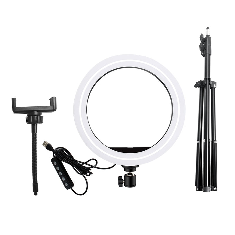 10 inch Ring Light RGB02 26cm 33cm 20cm LED Rainbow Light With Tripod Stand 1.6M Dimmable RGB Set For Short Video YouTube Live