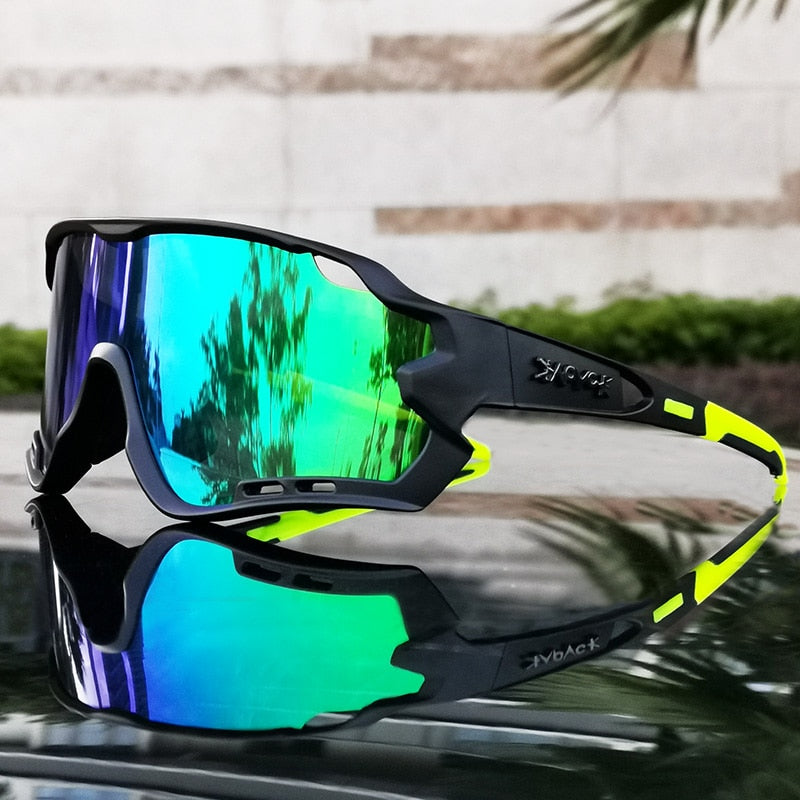 MTB bicicleta gafas hombre mujer Ciclismo gafas de sol Uv400 polarizado bicicleta gafas deportes carreras montar gafas Ciclismo 1 lente