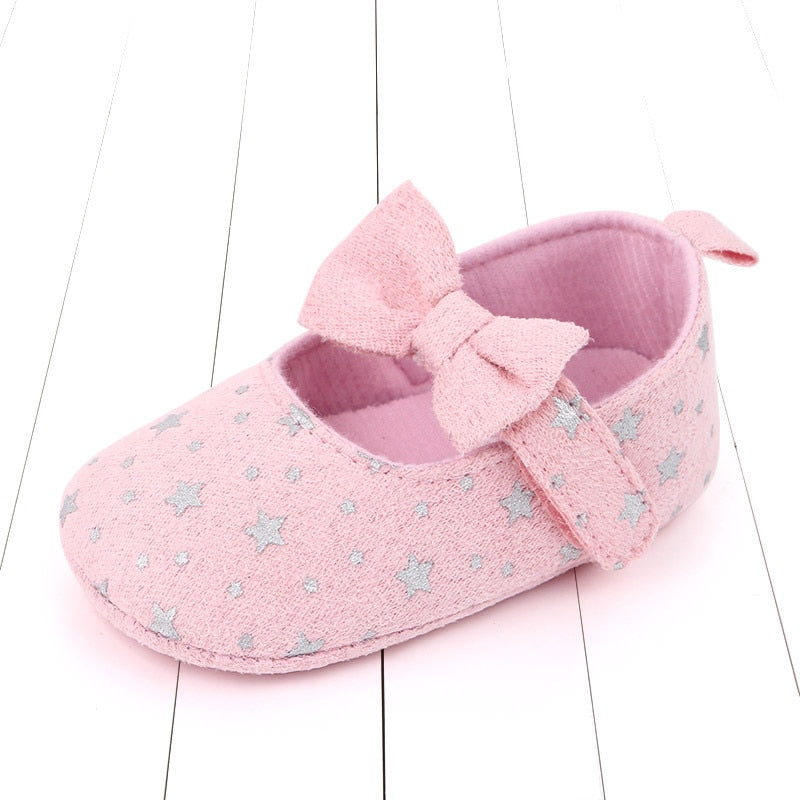 Zapatos de bebé con bordado Floral para niña recién nacida