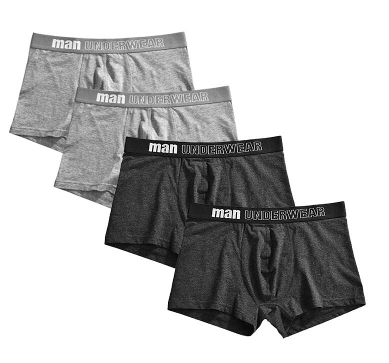 Men Underwear Boxer Cotton Man Short Breathable Solid Mens Flexible Shorts Boxers Male Underpants