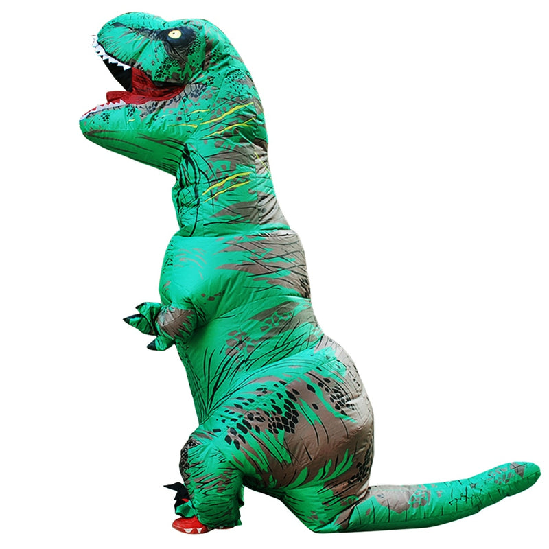 Hot T-Rex Dinosaur Inflatable Costume Purim Halloween Party Cosplay Fancy Suits Mascot Cartoon Anime Dress for Adult Kids