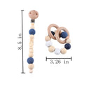 Babyspielzeug Silikonperlen Beißringe Holzringe Handgemachtes Armband Schnullerkette Clips Kinderkrankheiten Kinderwagen Glocke Babyprodukte