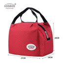 Aosbos Fashion Portable Insulated Canvas Lunch Bag 2020 Thermal Food Picknick Lunch Bags für Damen Kinder Herren Cooler Lunch Box Bag