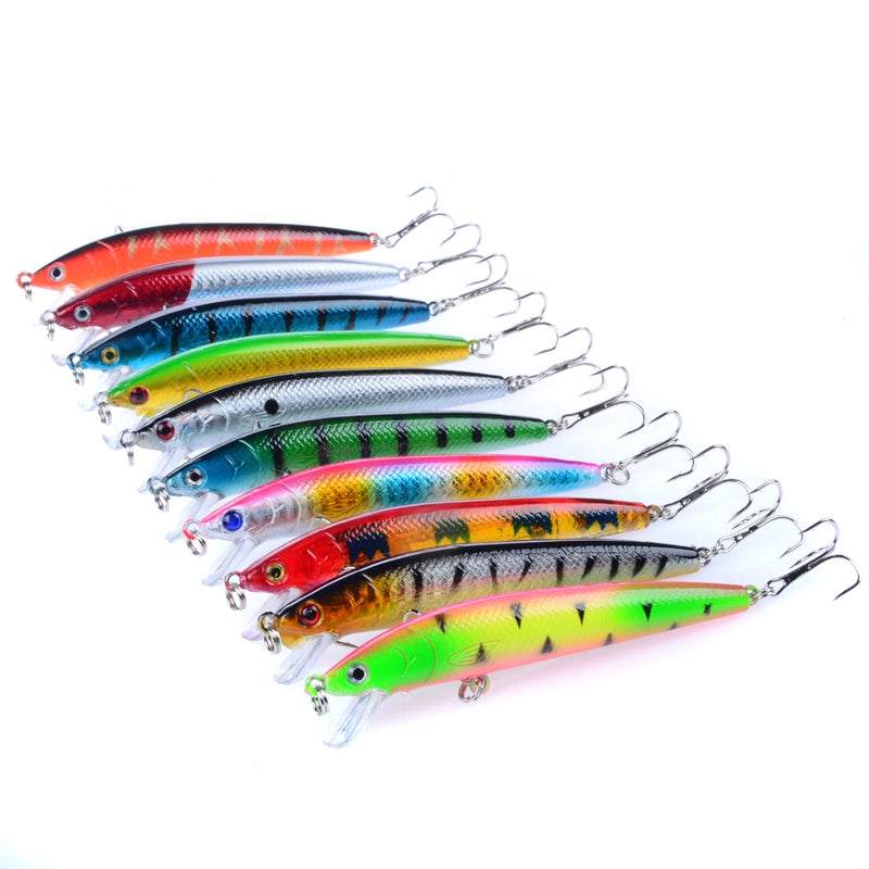 20 Pcs Artificial Bait Fishing Lures Set Topwater Carp fishing Bait Kit Tackle Suit Sale Hard Bait Minnow Fish lure set