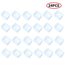 24Pcs Table Chair Leg Mat Rubber Caps Floor Protectors Cover Pads Furniture Foot Chair Leg Tips End Caps Covers Floor Protectors