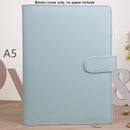 MINKYS Macaroon Color A6/A5 PU-Leder DIY Binder Notebook Cover Tagebuch Agenda Planer Bullet Cover Schule Schreibwaren