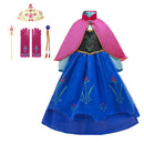 Frozen 2 Fantastische Anna Prinzessin Kleider Mädchen Halloween Kostüm Langes Kleid Kinder Karneval Hochzeitskleid Kinder Cosplay Kleidung