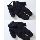 IYEAL Dicker Warmer Säuglingsbabyspielanzug Winterkleidung Neugeborenes Baby Jungen Mädchen Strickpullover Overall Mit Kapuze Kind Kleinkind Oberbekleidung