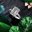 Wong Rain Classic 100% 925 Sterling Silber Erstellt Moissanite Edelstein Hochzeit Engagement Diamanten Ring Edlen Schmuck Großhandel