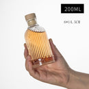 1pcs Glass small wine bottle storage jar, candy box, coffee sealed bottle with lid, household bottling storage bottle