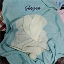 Babydecken Neugeborene Swaddle Baby Wrap gestrickte Decke für Kind Kaninchen Cartoon Plaid Infant Kleinkind Bettwäsche Swaddling