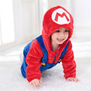 Baby Kigurumis Anime Cosplay Rot Grün Lustiges Kostüm Halloween Party Geschenk Kleiner Junge Mädchen Strampler Winter Warm Weich Homewear