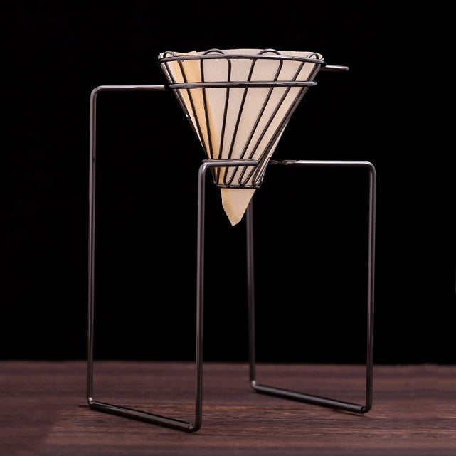 Kaffeefilter Kaffeemaschine Dripper Geometrischer, wiederverwendbarer Kaffeefilterständer zum Übergießen, permanenter Filterkorb