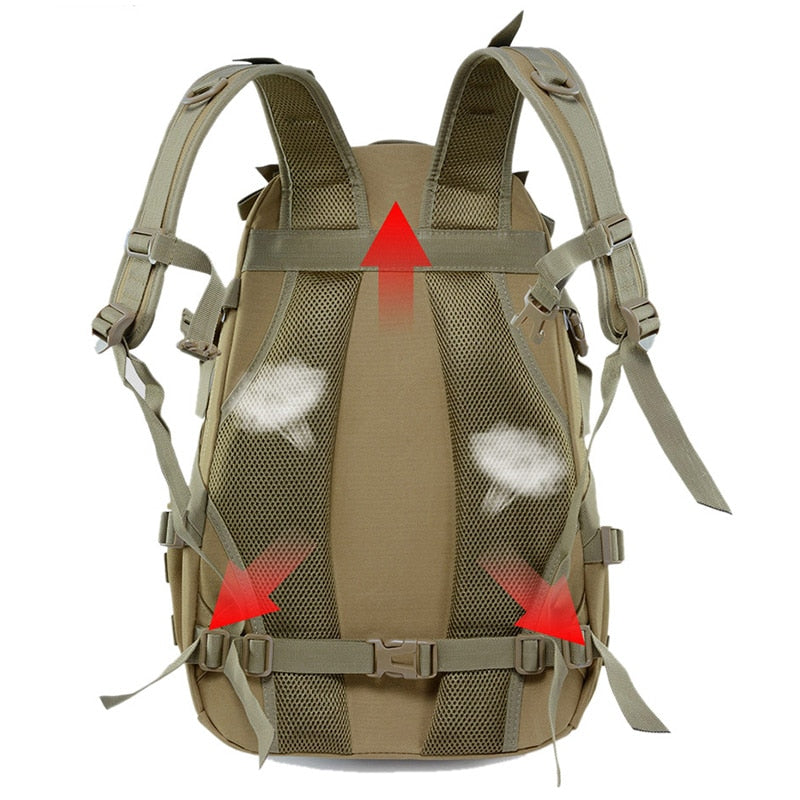 40L Camping Wanderrucksack Männer Militärische Taktische Tasche Outdoor Reisetaschen Armee Molle Kletterrucksack Wandern Sac De Sporttasche