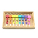 Hölzernes Montessori-Tablett-Schlösser-Set, pädagogisches sensorisches Spielzeug für Kinder, Montessori-Vorschule, sensorische Materialien, Juguetes ML1344H