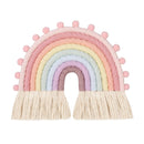 Nodic Style 8 Lines Hand-woven Rainbow Macrame Tapestry Baby Boys Baby Girls KIds Room Decor Wall hanging Decor Toys Home Decor