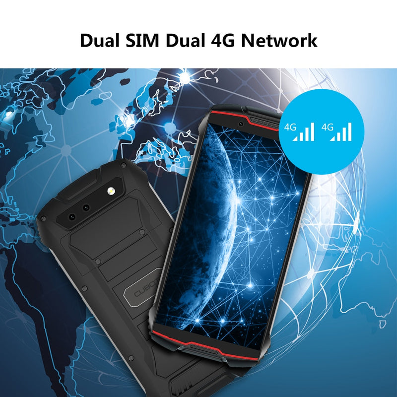 Cubot KingKong MINI2 Rugged Phone 4" QHD+ Bildschirm Wasserdicht 4G LTE Dual-SIM Android 10 3GB+32GB 13MP Kamera MINI Phone Face ID