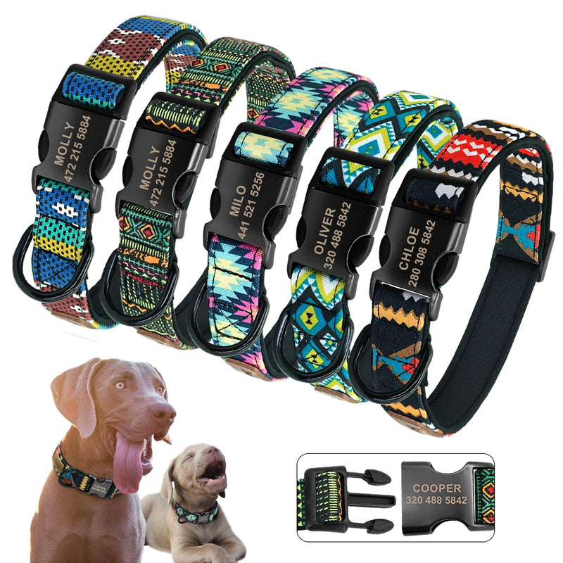 Personalized Dog Collar Leash Custom Puppy Pet Collar Pitbull Collars Pet Product Small Dog Collar for Small Medium Large Dog
