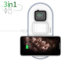 Hoco 3 in 1 Wireless Charger Pad Qi Schnellladung für iPhone 11 12 Pro Max XS XR Schnellladegerät für iWatch 5 4 3 2 1 Airpods Pro