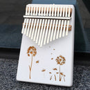 KERUS 17 teclas whit Kalimba pulgar Piano hecho por una sola placa de madera de alta calidad cuerpo de caoba instrumento musical