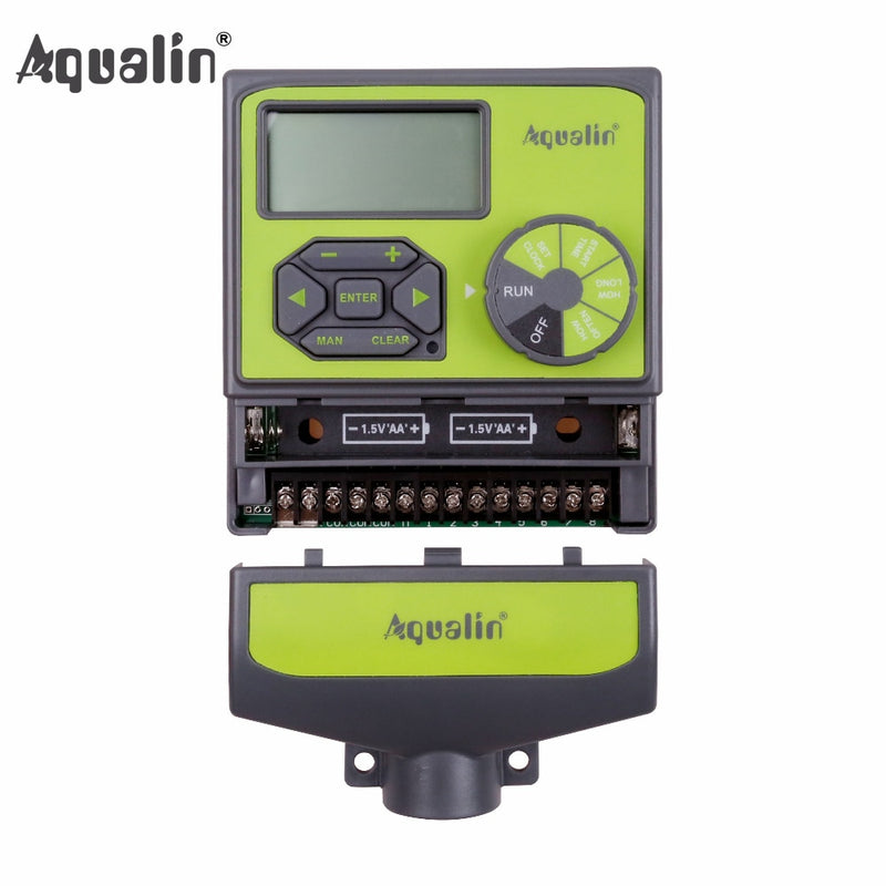 8 Stations Garden Automatic Irrigation DC 3V Input Controller Water Timer Watering System Used with 9-12 V DC Valve