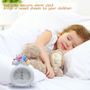 Children Cute Unicorn Alarm Clock Bedroom Night Light Digital Desk Clocks reveil enfant Kids Girls New Year Gifts