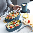 Isolierte Lunchbox aus Edelstahl, Studentenschule, mehrschichtige Lunchbox, Geschirr, Bento, Lebensmittelbehälter, Aufbewahrung, Frühstücksboxen