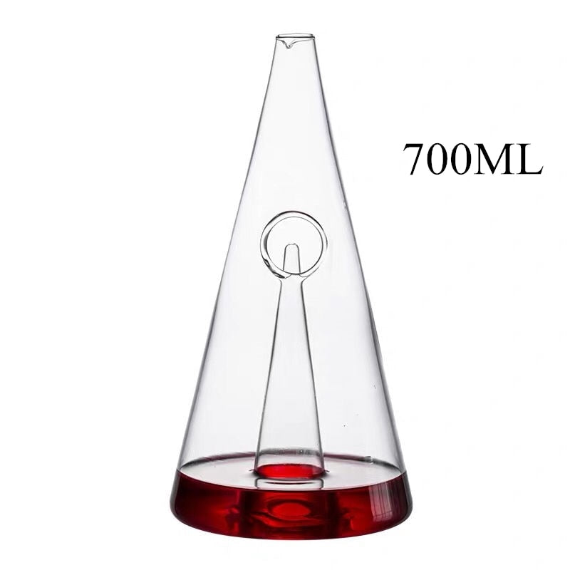 European Creative Brandy Decanter Pyramid Glass Bottle Whiskey Barware Handmade Crystal Glass Elegant Wine Cup For Party Date