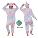 Kigurumi Einhorn Pyjama Stitch Adult Animal Onesie Frauen Männer Paar Pyjamas Winter Pijamas Anzug Panda Nachtwäsche Flanell Pyjamas