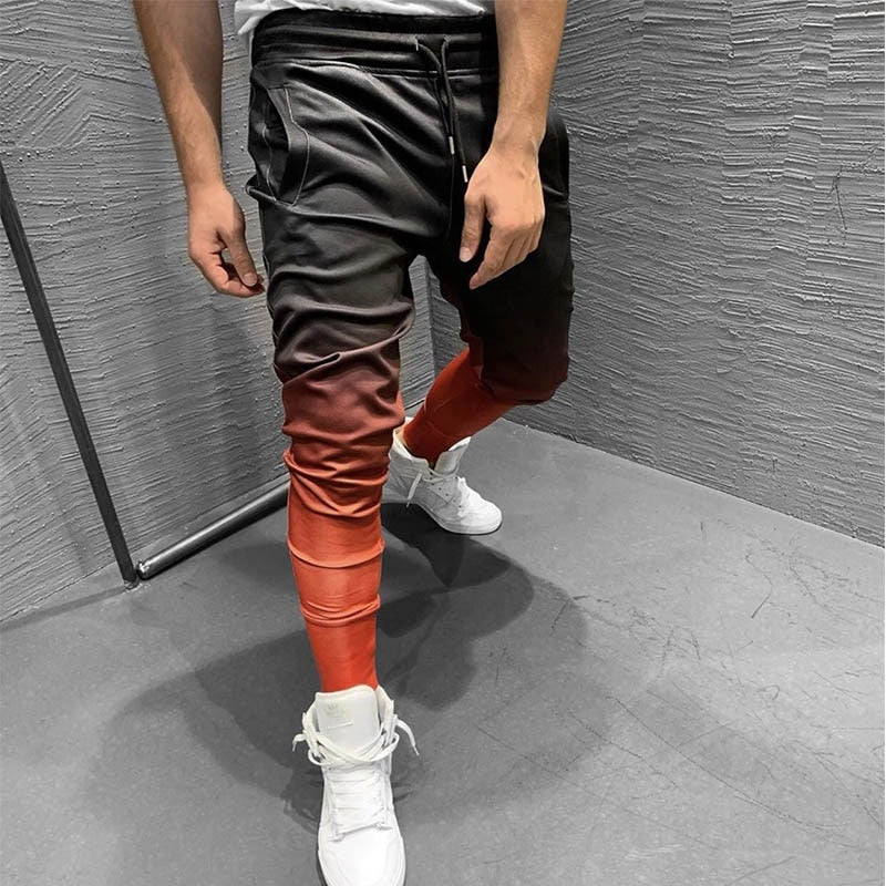New Gradient Autumn Gyms Men Joggers Sweatpants Men's Joggers Trousers Sporting Clothing The High Quality Bodybuilding Pants