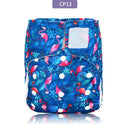 Miababy Hook&amp;Loop OS Taschen-Stoffwindel, mit einer Tasche, wasserdicht und atmungsaktiv, für 3-15 kg Babys