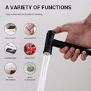 Messing-WC-Bidet-Spray Hand-Bidets Windel-Set heiß kalt schwarz Badezimmer-Duschset Shattaf Sprayer Jet Douche Kit tragbar