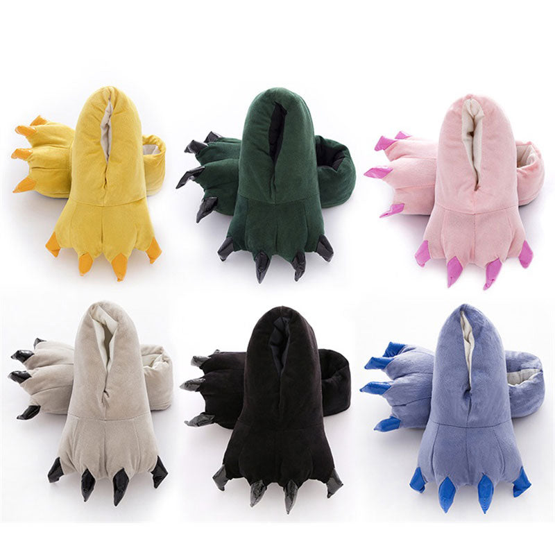 Cartoon Slippers Animal Claw Kigurumis Onesies Pajama Shoes Kid Adult Kawaii Funny Paws Casual Cosplay Prop Party Wear