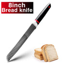 Kitchen Knives 1-9pcs Chef Knives 7CR17 440C High Carbon Stainless Steel Damascus Drawing Gyuto Cleaver Set Slicer Santoku Knife