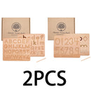 Montessori Tracing Board Holzspielzeug für Mädchen Jungen Doppelseitige Groß- und Kleinbuchstaben Nummer Lernspiel Spielzeugprodukt