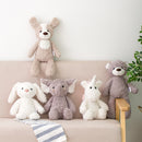 Super weiche lange Beine Baby beschwichtigen Spielzeug Pink Bunny Grey Teddybär Hund Elefant Einhorn Kuscheltiere Puppenspielzeug für Kinder
