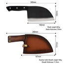 Mosquetón XYj, cuchillo de carnicero, espiga completa, para acampar al aire libre, cubierta de caja de regalo, paquete de supervivencia, cuchillo de acero inoxidable 7cr17