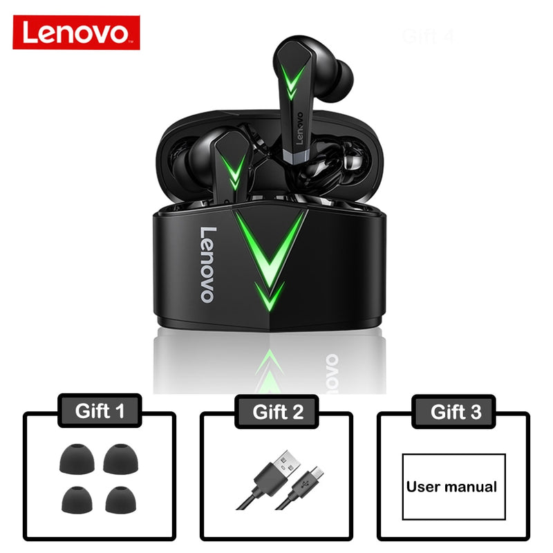 Lenovo LP6 TWS Gaming Kopfhörer Kabellose Kopfhörer Bluetooth5.0 Sport Wasserdichtes Headset In-Ear Low Latency /Android iOS