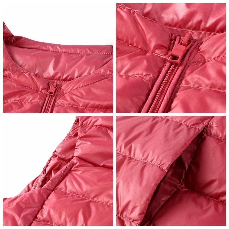 NewBang Brand 6XL 7XL Large Size Waistcoat Women's Warm Vest Ultra Light Down Vest Women Portable Sleeveless Winter Warm Liner